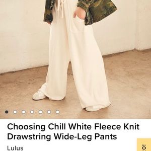 Lulus Drawstring Wideleg Sweatpants